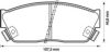 BENDIX 572181B Brake Pad Set, disc brake